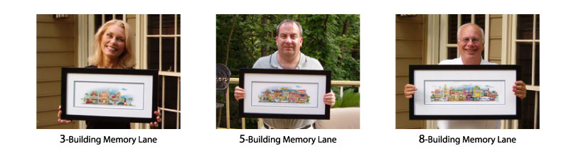 Memory Lane giclee art prints are available in three sizes.